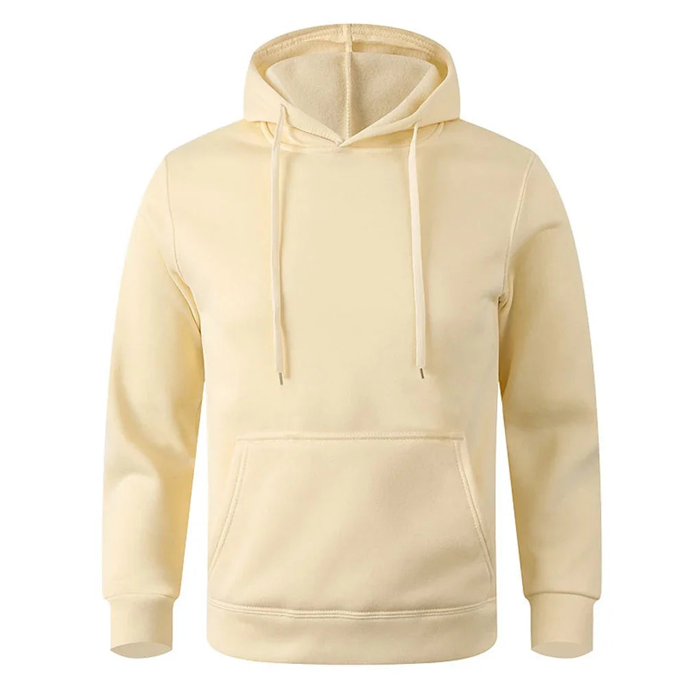 2025 Men's Casual Hoodies Women's Fleece Warm Hoodies Spring Autumn Pullovers Fashion Black Multiple Colour Oversized Sweatshirt - ATFH