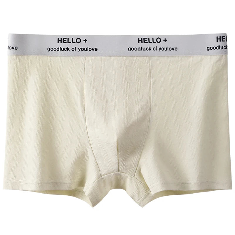 3Pcs Fashion Men's Boxer Shorts Comfortable Cotton Underwear Solid Underpants Sexy Panties Male Breathbale Boxer Briefs