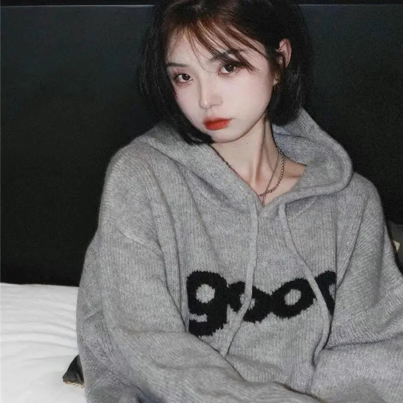 Hooded Cute Hoodies Street Wear Woman Zippers Multicolor Half University Holiday Party Elegance Appliqued Beautiful Moletom - ATFH