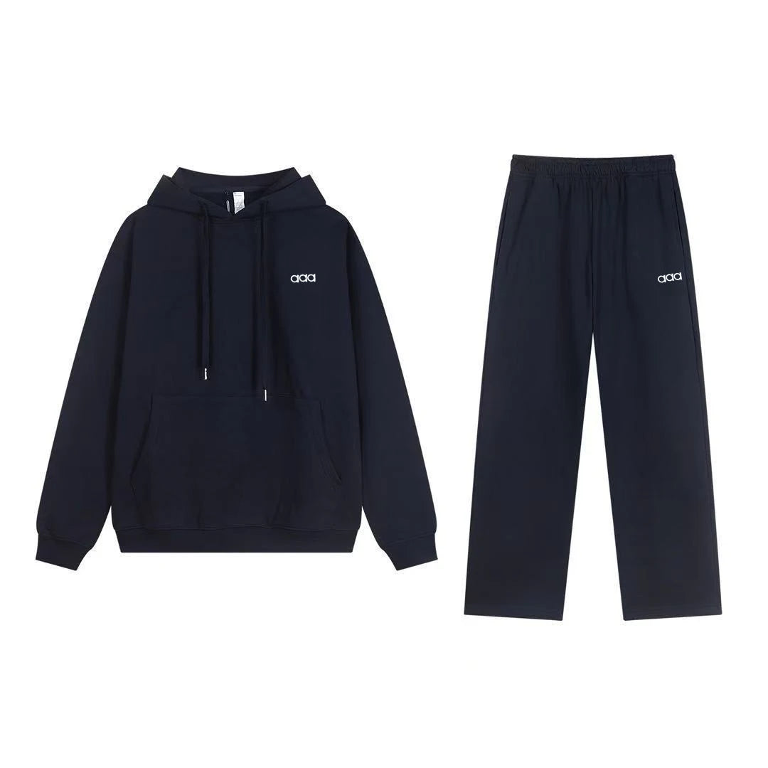 2026 Men's Autumn/Winter Sports and Leisure Top, Pants, Loose and Comfortable Simple Set, Two Piece Set - ATFH