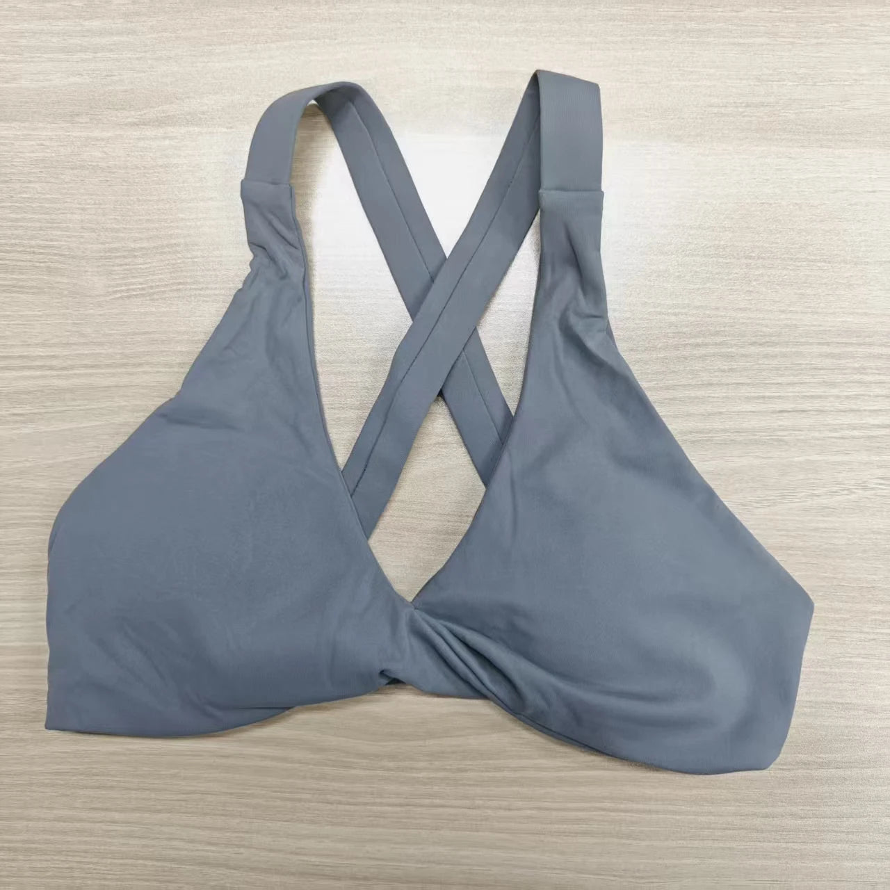 SHINBENE Women's Twist Workout Sports Bras Back Cross Padded Low Impact Fitness Bra Yoga Crop Tops - ATFH