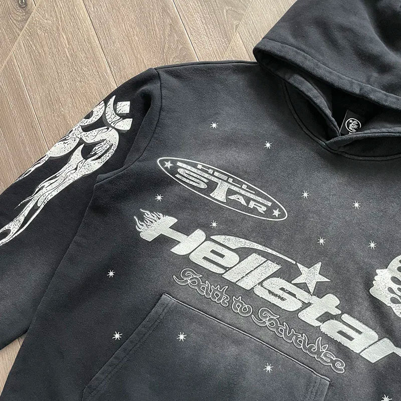 HS flare  flame hoodie - ATFH