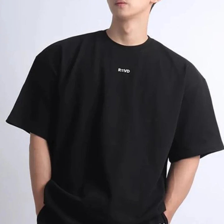 2023 New Loose hip hop Brand Gyms Sports pure color T Shirt Men Cotton Short Sleeve Running Workout Training Tees Fitness Tops ATFH