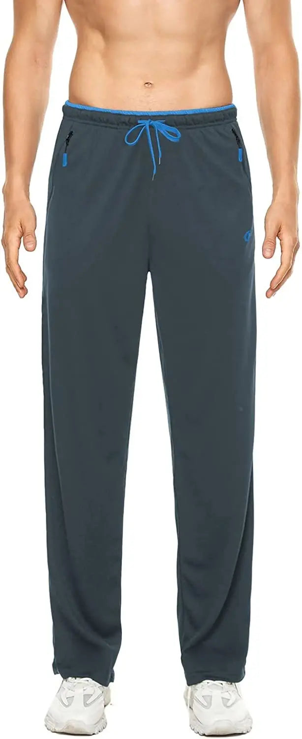 Men Sweatpants Running Sport Pants Drawstring Lightweight Solid Joggers Sport Streetwear Casual Breathable Trousers Tracksuit