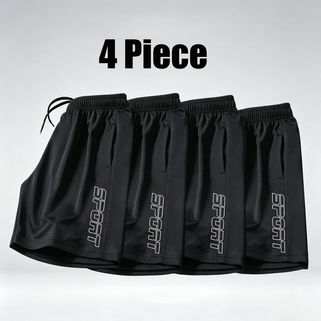 1/4 Piece Set of Men's Quick Dry Sport Shorts Breathable Gym Running Training Fitness Shorts  Casual Jogging Beach Bottoms