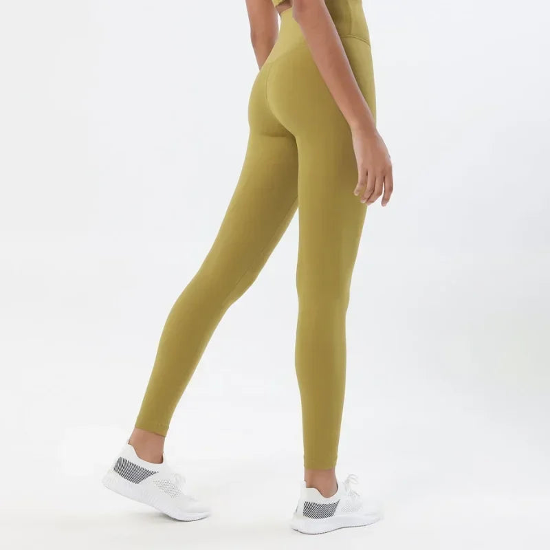 Yoga Leggings for Fitness Legging Sport Femme Back Pocket Pants Female Buttery Soft High Waist Leggins Push Up Gym Tights Women ATFH
