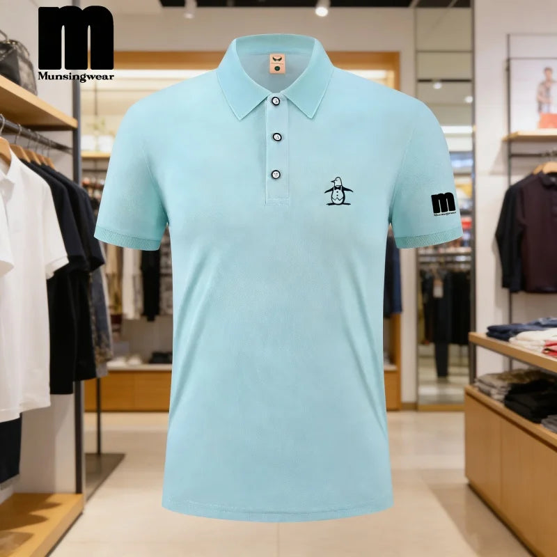 2026 Golf Polo Shirt Men's Business Polo Collar Half Sleeved Top New Summer Casual Short Sleeved T-shirt for Men An