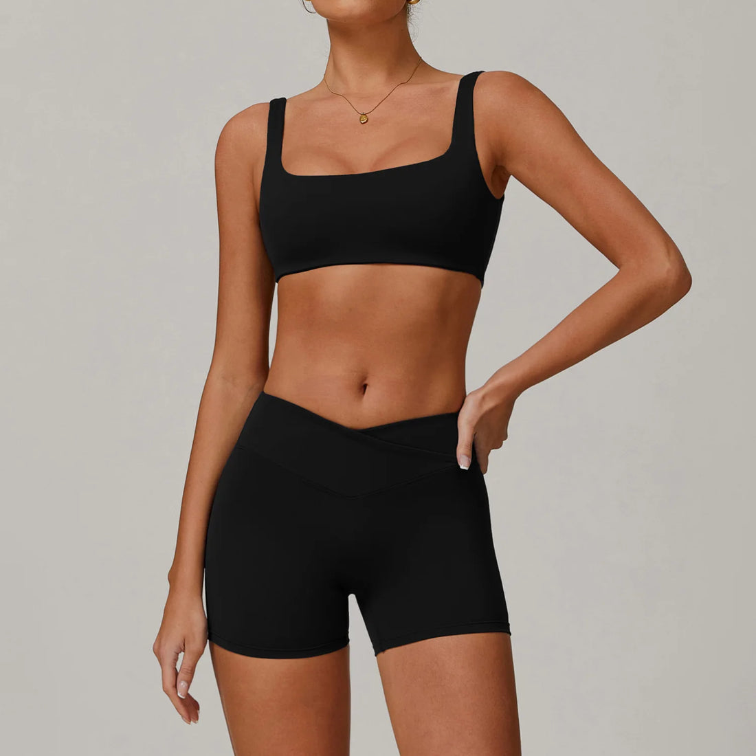 2 Pieces Yoga Set Workout Sets Women Tracksuit Gym Push Up Fitness Running Workout Clothes Sport Bra Leggings Suit Activewear - ATFH