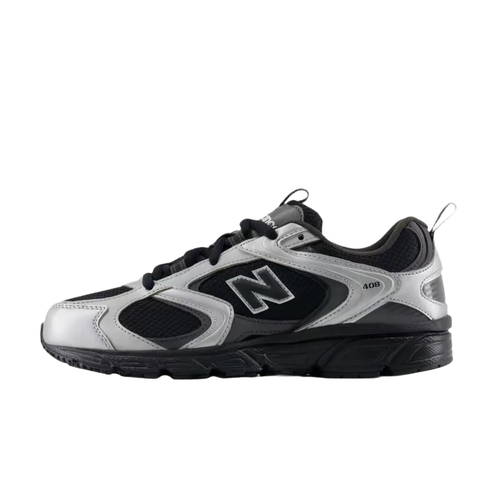 New Balance 408 Unisex Low-Top Casual Running Shoes – Black, Retro Style, Non-Slip Outsole, Durable & Comfortable ML408K